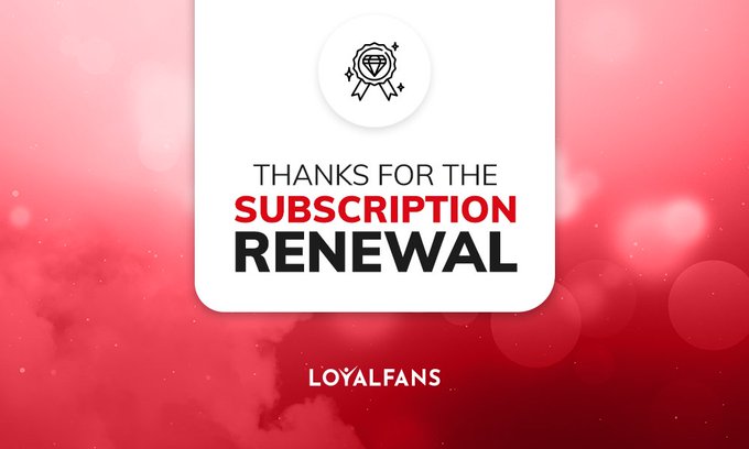 I just got a subscription renewal on #realloyalfans. Thank you to my most loyal fans! https://t.co/VXa3i8Cg3T